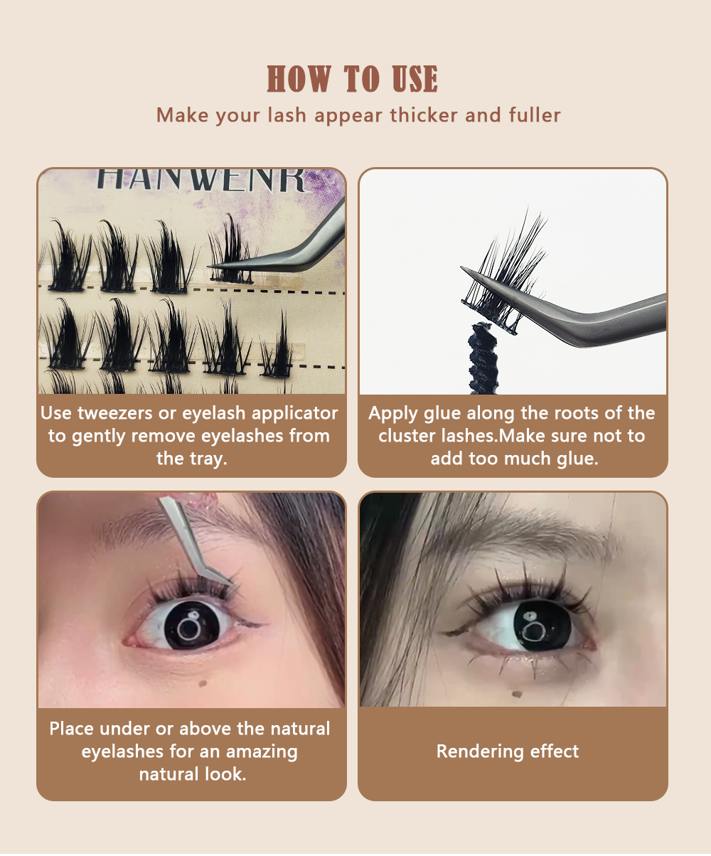 Pecamei Eyelash Cluster D Curling 12-18MIX DIY Eyelash Extensions 72 Lashes Single Eyelash Cluster Extension Wispy Eyelash Group DIY at Home (B02,D-12-18MIX)  