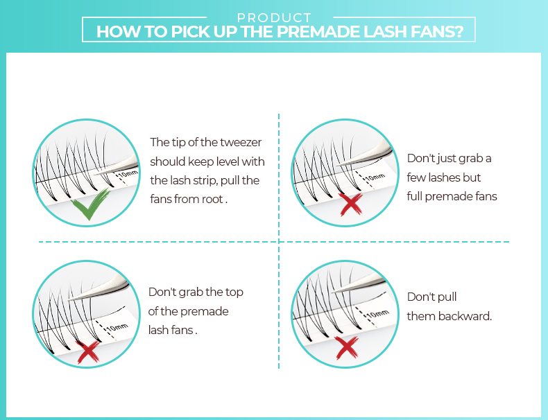 Pecamei LashFolio narrow artificial fan | Manual Thick eyelashes | A wide selection of 5D~10D | C CC D curly hair | Thickness 0.03~ 0.07mm | 8-15mm length | Long-lasting easy paste (10D-0.03cc 8mm ~ 15mm)  