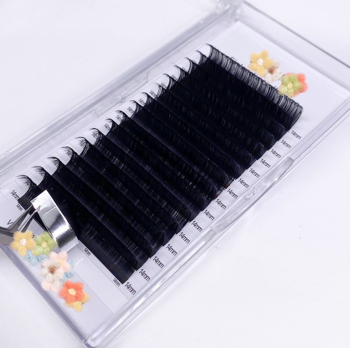 Pecamei Hot Sale bulk 3D-12D premade volume fans handmade eyelashes extension custom false eyelash  